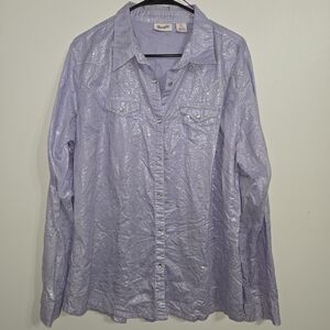 #21 Wrangler‎ Women's Lavender Shirt Size XXL